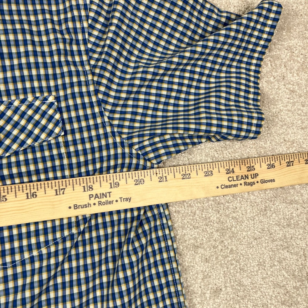 Patagonia Men's M Lightweight A/C Shirt Plaid Button Up Short Sleeve Hiking - Picture 4 of 9